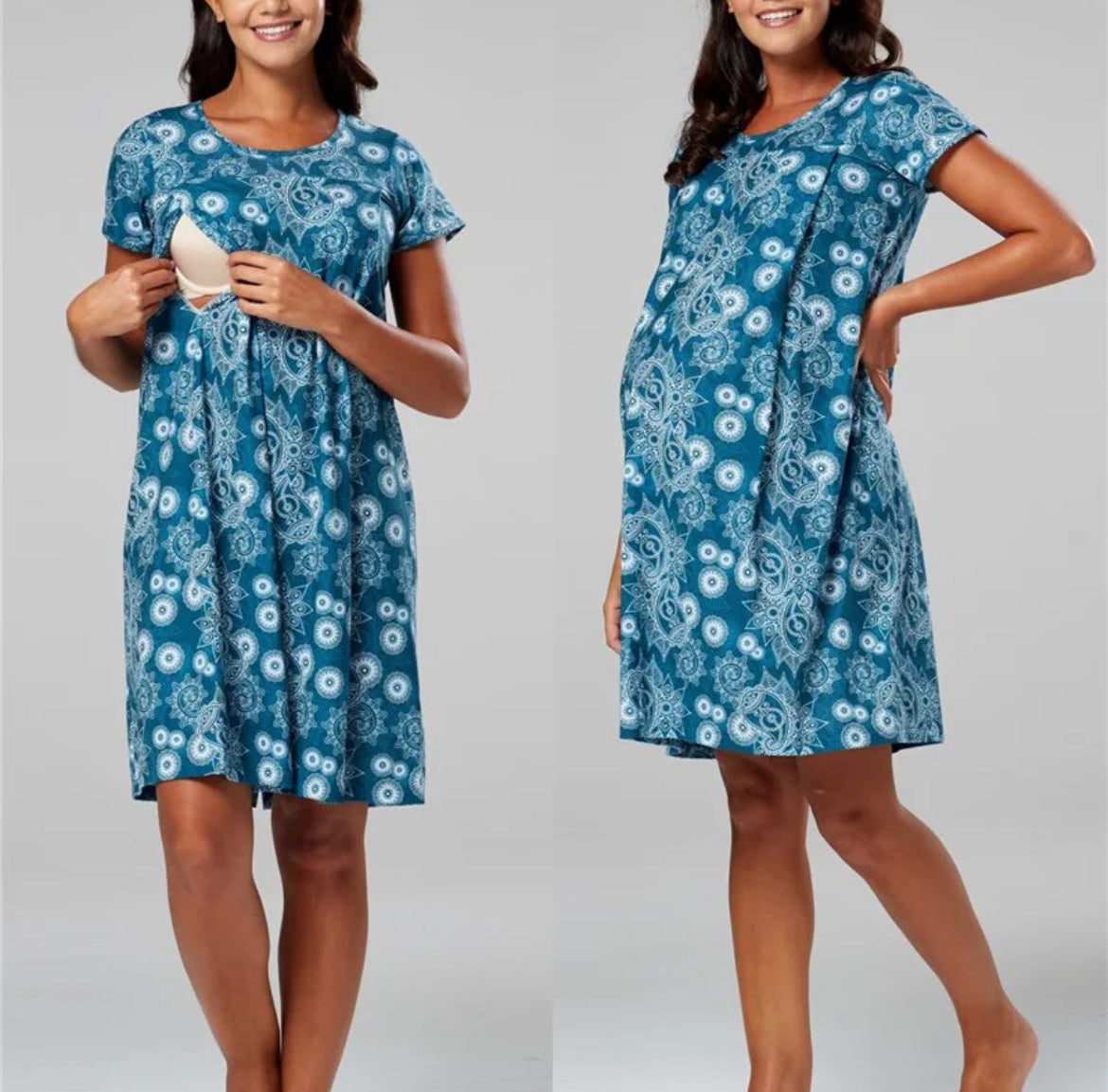 Printed Nursing Nightgown